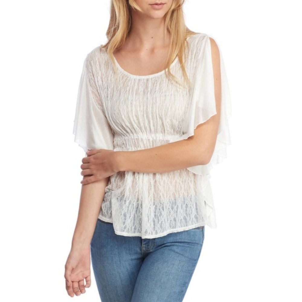 🤍 FREE PEOPLE Lace Top (Small) - Picture 4 of 7